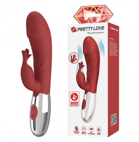 Pretty Love - Rasmussen Powerful Vibrating Massager Wand (Chargeable - Red) Pretty Love - Rasmussen Powerful Vibrating Massager Wand (Chargeable - Red)